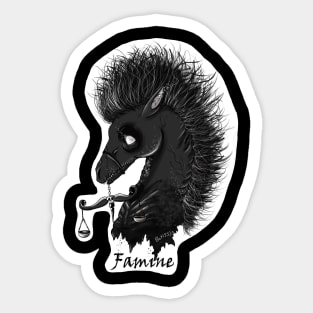 Four Horsemen Famine Sticker